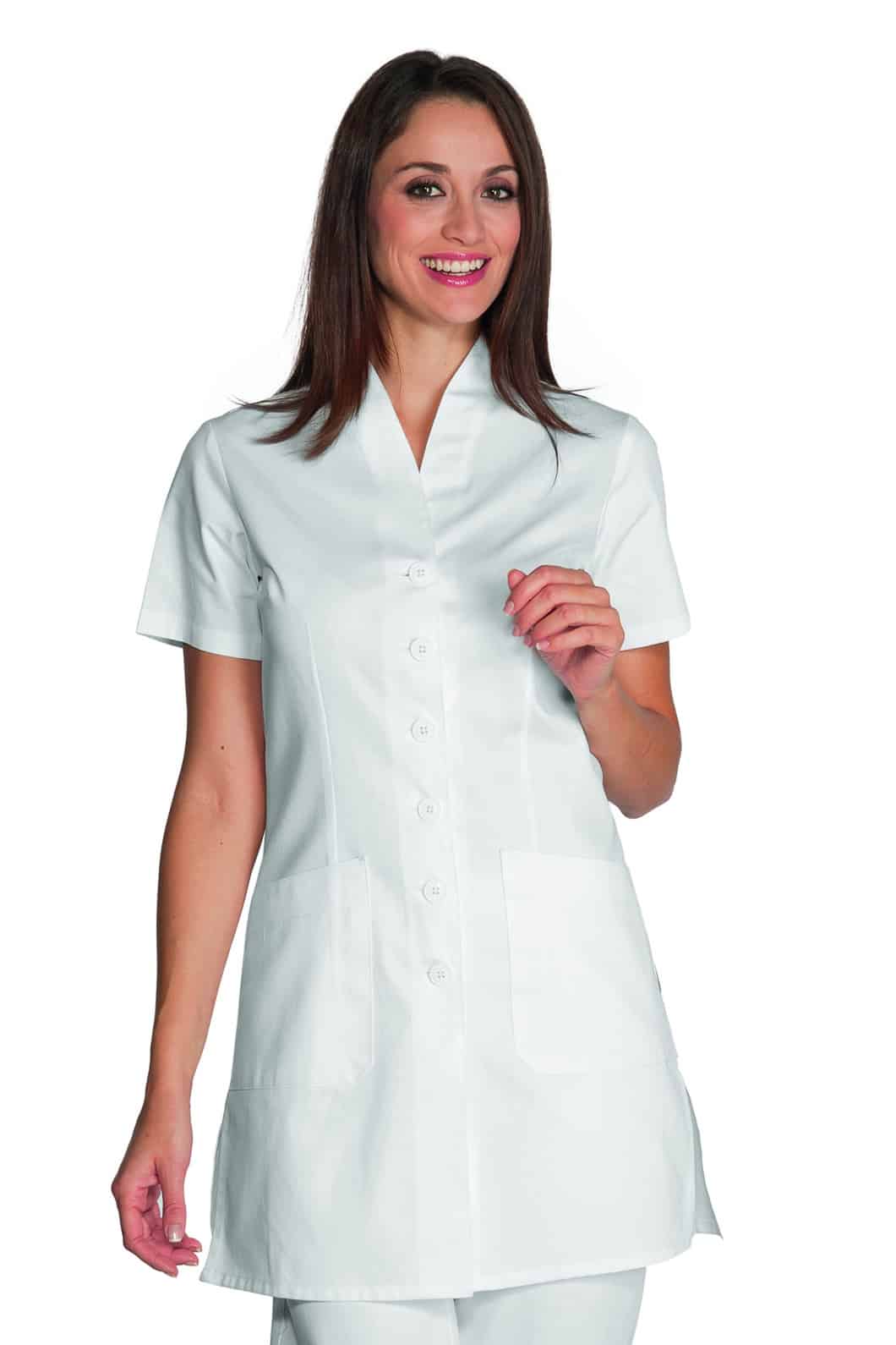 VESTAGLIA CAMICE DONNA AMBURGO BIANCA ISACCO cotone 100% Taglia XL - Articoli per neonati ideali per dormire bene e viaggiare in tranquillità