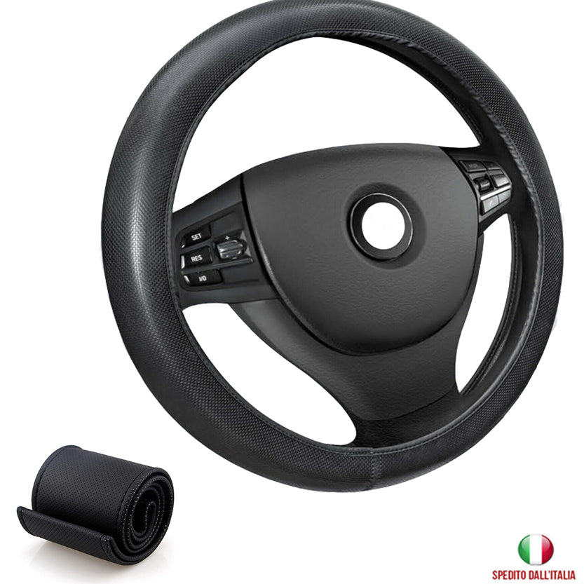 COPRIVOLANTE in PELLE UNIVERSALE AUTO CAMPER TUNING SPORTIVO NERO BIANCO 37>39 - Articoli per neonati ideali per dormire bene e viaggiare in tranquillità