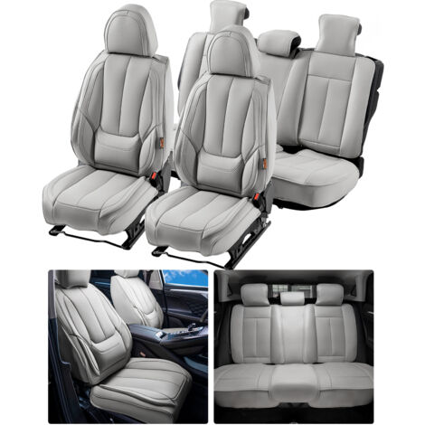Set Coprisedili Universali Per Auto Anteriori Posteriori Completo Grigio E009 - Articoli per neonati ideali per dormire bene e viaggiare in tranquillità