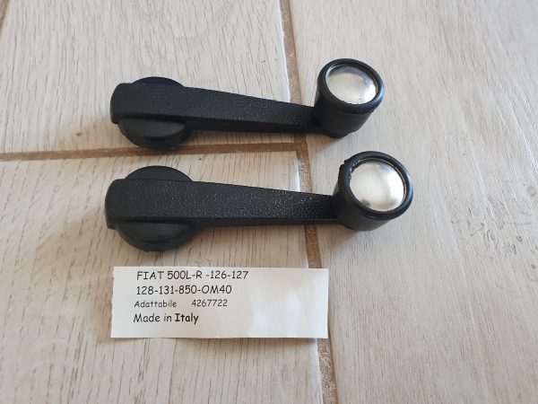 Maniglia Alzavetro Per Fiat 500 Epoca 126 128 Nero Con Pomello Cromato Manovella - Articoli per neonati ideali per dormire bene e viaggiare in tranquillità