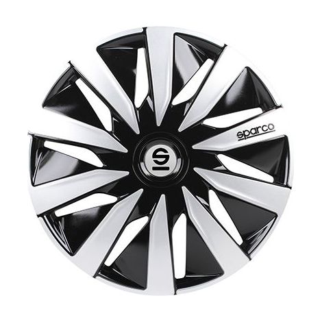 Set 4 Copricerchi 15" Universali Borchie Ruota Coppe Auto Nere Black Aviator - Articoli per neonati ideali per dormire bene e viaggiare in tranquillità