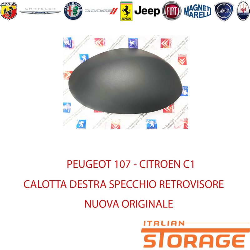 Calotta Di Copertura Specchietto Retrovisore Per C1 107 Aygo Sinistra Nera Opaca - Articoli per neonati ideali per dormire bene e viaggiare in tranquillità