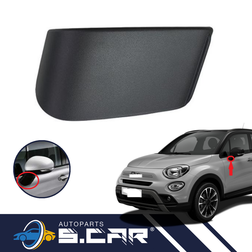 Calottina Copriviti Per Fiat 500X Mostrina Tappo Base Specchietto Destro Dx Nero - Articoli per neonati ideali per dormire bene e viaggiare in tranquillità