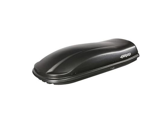 Box Tetto Auto FARAD Marlin 480L Nero Goffrato Baule Portatutto 190x80x40 - Articoli per neonati ideali per dormire bene e viaggiare in tranquillità