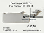 Pantina Parasole Per Fiat Panda 169 Aletta Sinistra Sx Con Specchio - Articoli per neonati ideali per dormire bene e viaggiare in tranquillità
