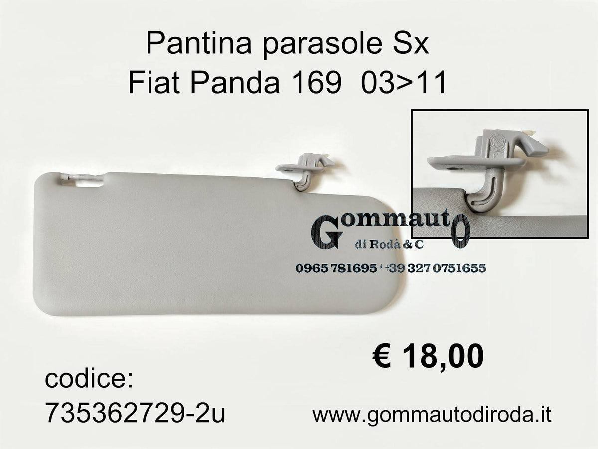 Pantina Parasole Per Fiat Panda 169 Aletta Sinistra Sx Con Specchio - Articoli per neonati ideali per dormire bene e viaggiare in tranquillità
