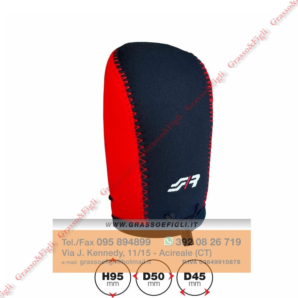 Simoni Racing Copripomello Universale Copri Pomello Rosso Nero Grip Antiscivolo - Articoli per neonati ideali per dormire bene e viaggiare in tranquillità