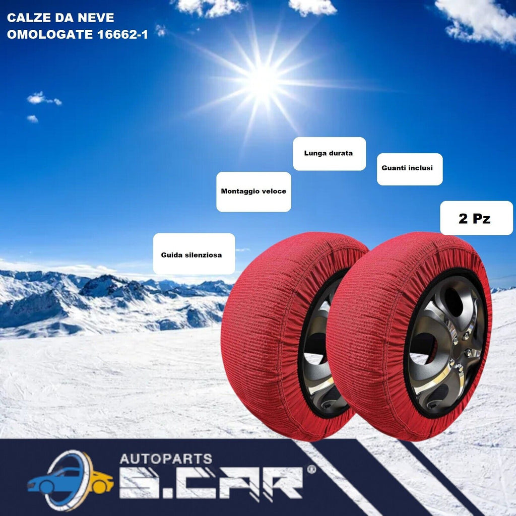 L Calze Da Neve Per Auto SUV Camper Furgone Omologate EN 16662-1 2020 + Guanti - Articoli per neonati ideali per dormire bene e viaggiare in tranquillità