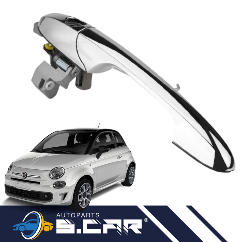 Maniglia Esterna Sinistra Per Fiat 500 Da 07 Sx Apriporta Con Foro Cromata - Articoli per neonati ideali per dormire bene e viaggiare in tranquillità