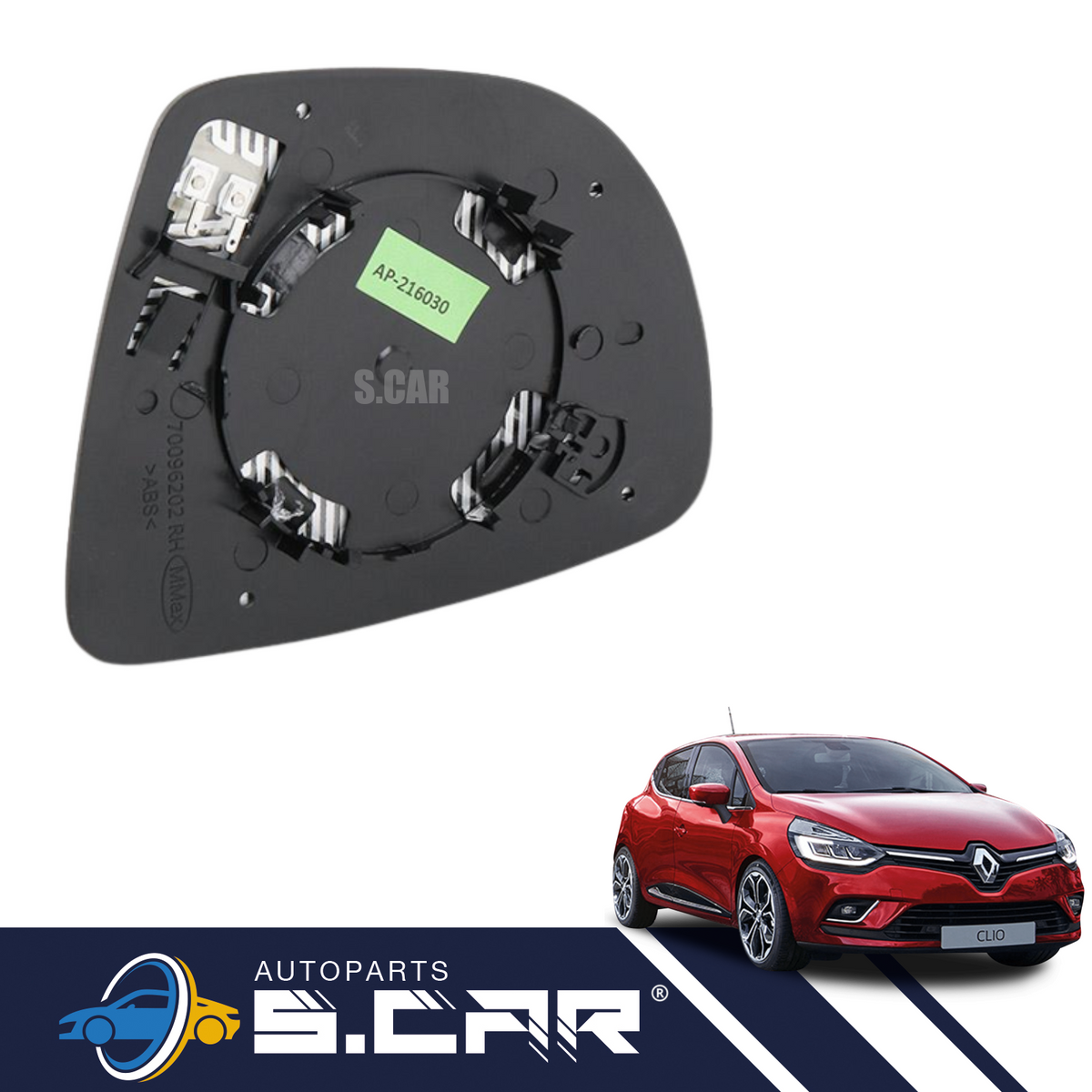 Piastra Specchio Retrovisore Per Renault Clio IV 4 Sinistra Specchietto Termico - Articoli per neonati ideali per dormire bene e viaggiare in tranquillità