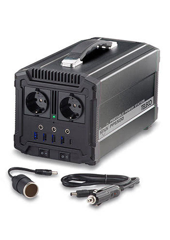 PORTABLE POWER STATION TELECO PPS 500 BATTERIA AL LITIO - Articoli per neonati ideali per dormire bene e viaggiare in tranquillità