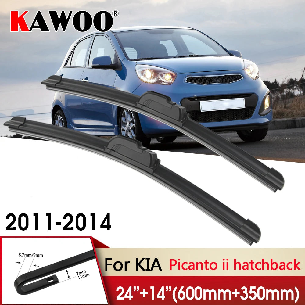 Kit Spazzole Tergicristallo Anteriori Flat Per Kia Picanto 550 380mm - Articoli per neonati ideali per dormire bene e viaggiare in tranquillità