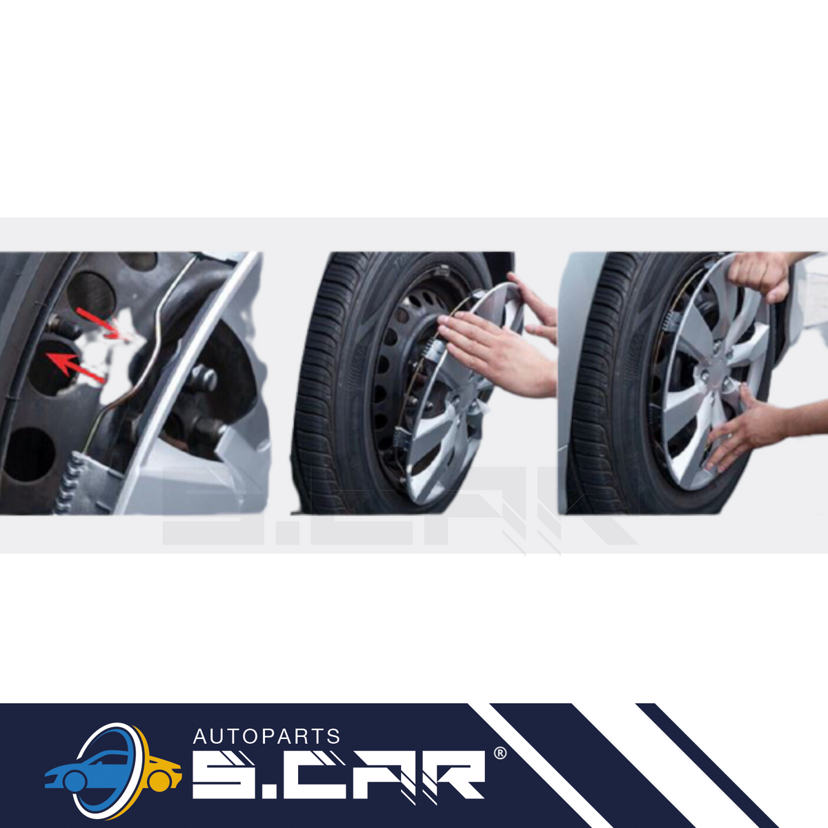 Sparco Copricerchi 15'' Universali Sicilia Copri Ruota 4 Pezzi Nero Argento - Articoli per neonati ideali per dormire bene e viaggiare in tranquillità