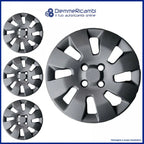 Set 4 Copricerchi 14" Universali Borchie Ruota Coppe Auto Nere Black Wind - Articoli per neonati ideali per dormire bene e viaggiare in tranquillità
