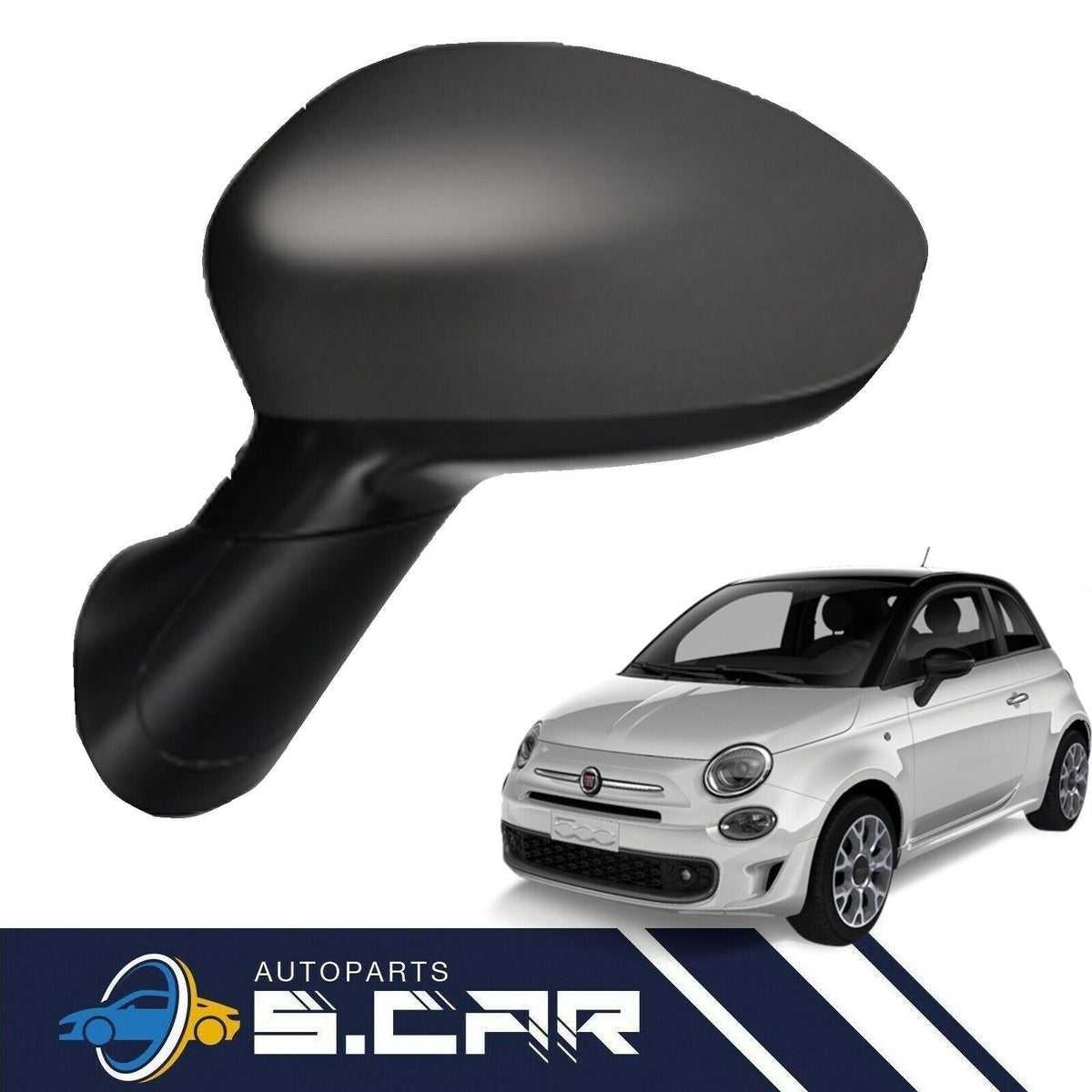Calotta Specchietto per Fiat 500L Specchio Retrovisore DX Destro Con Primer - Articoli per neonati ideali per dormire bene e viaggiare in tranquillità