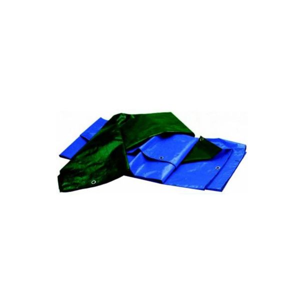 TELONE mt 3 x 5 verde-azzurro 130 gr polipropilene occhiellato impermeabile - Articoli per neonati ideali per dormire bene e viaggiare in tranquillità