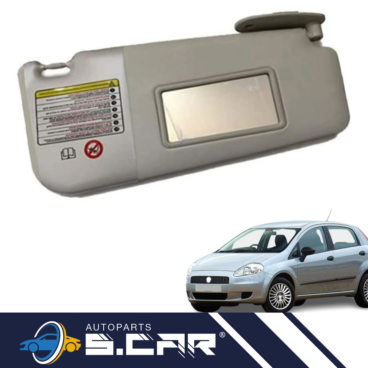 Pantina Parasole Sinistra Per Fiat Grande Punto Con Specchio - Articoli per neonati ideali per dormire bene e viaggiare in tranquillità