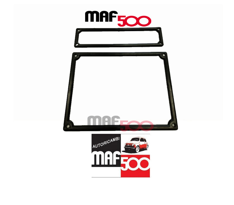 Cornice Targa Anteriore Per Fiat 500 F L R D Epoca In Plastica Nero - Articoli per neonati ideali per dormire bene e viaggiare in tranquillità