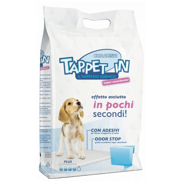 100 Traverse Tappetini Igienici Cane 60×60 Adesivi Super Assorbenti Impermeabili - Articoli per neonati ideali per dormire bene e viaggiare in tranquillità