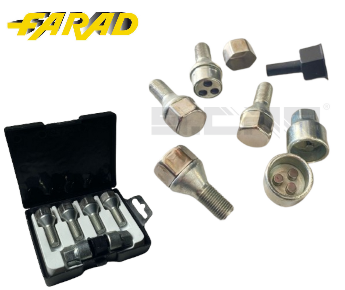 FARAD Kit 4 Bulloni Antifurto Per Q2 Q3 Q5 Q6 Q7 Q8 Con Cerchi In Lega Starlock - Articoli per neonati ideali per dormire bene e viaggiare in tranquillità
