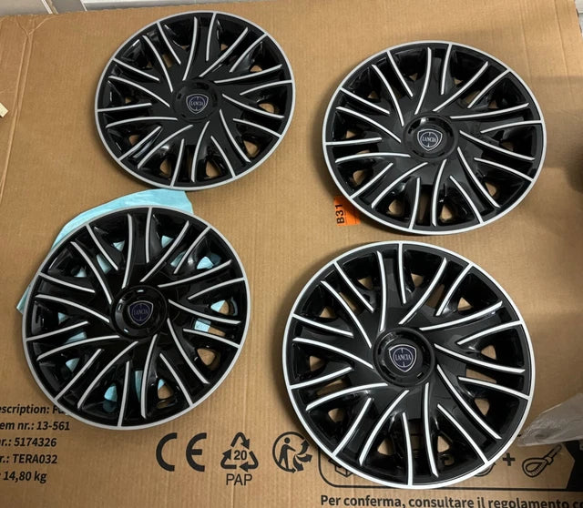 Set 4 Copricerchi 15 Pollici Per Lancia Ypsilon Borchie Coppe Ruota - Articoli per neonati ideali per dormire bene e viaggiare in tranquillità