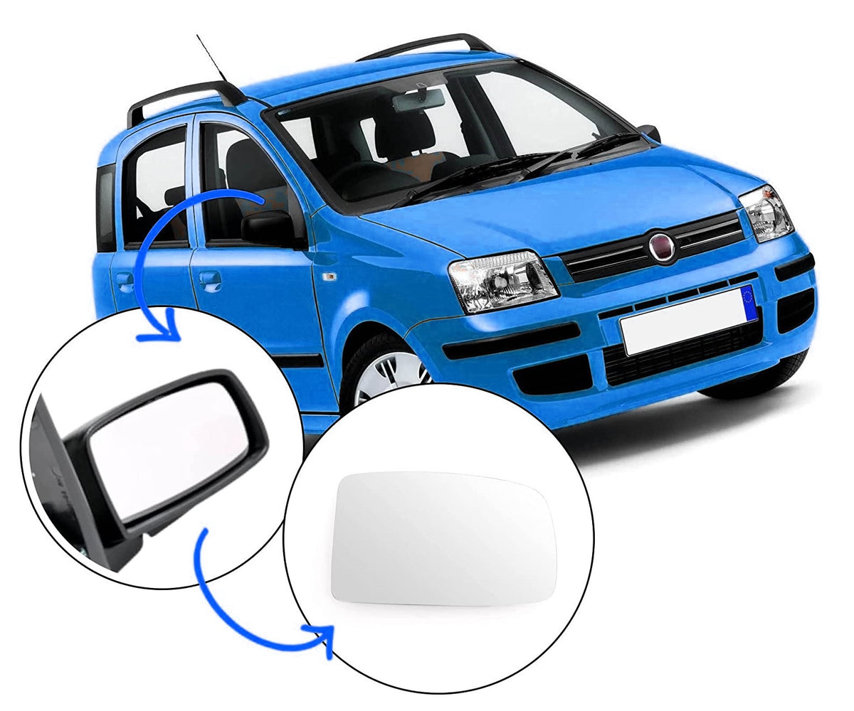 Piastra Specchio Per Fiat Panda Da 2009 Specchietto Lato Sinistro Vetrino Vetro - Articoli per neonati ideali per dormire bene e viaggiare in tranquillità
