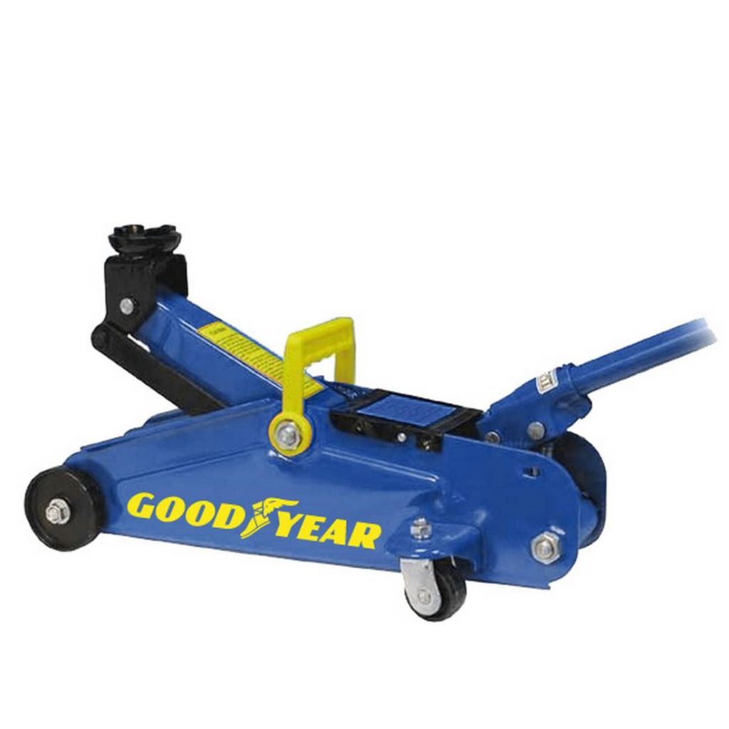 Goodyear Cric Idraulico 2T Professionale Ruote 360° Telaio Braccio Acciaio - Articoli per neonati ideali per dormire bene e viaggiare in tranquillità