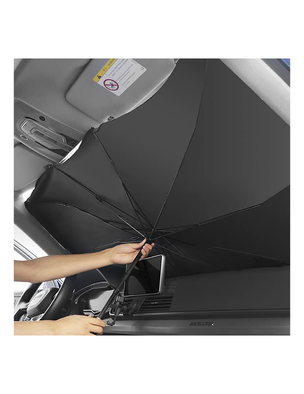 Parasole auto ombrello 140×80 cm pieghevole anti UV universale con custodia - Articoli per neonati ideali per dormire bene e viaggiare in tranquillità