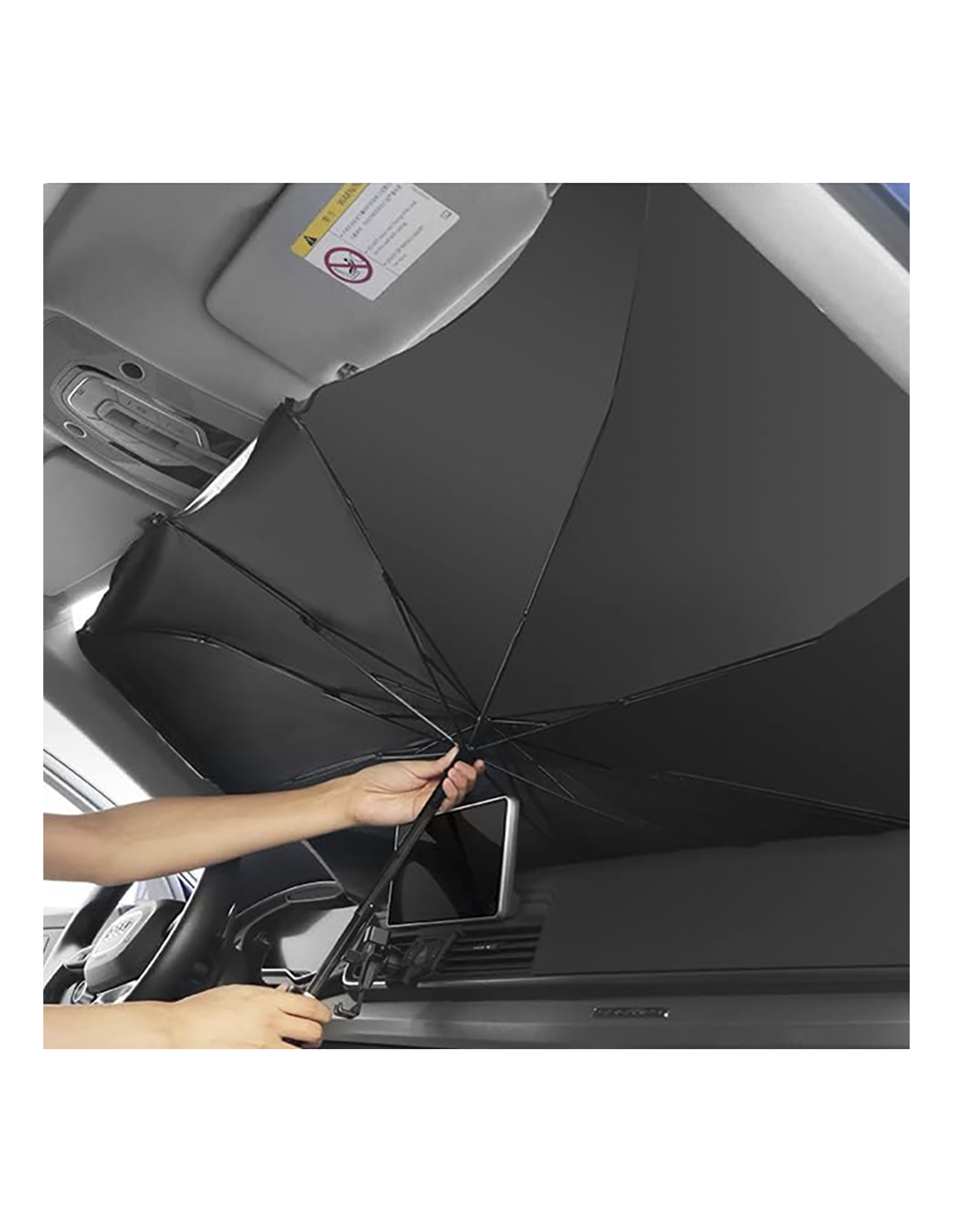 Parasole auto ombrello 140×80 cm pieghevole anti UV universale con custodia - Articoli per neonati ideali per dormire bene e viaggiare in tranquillità