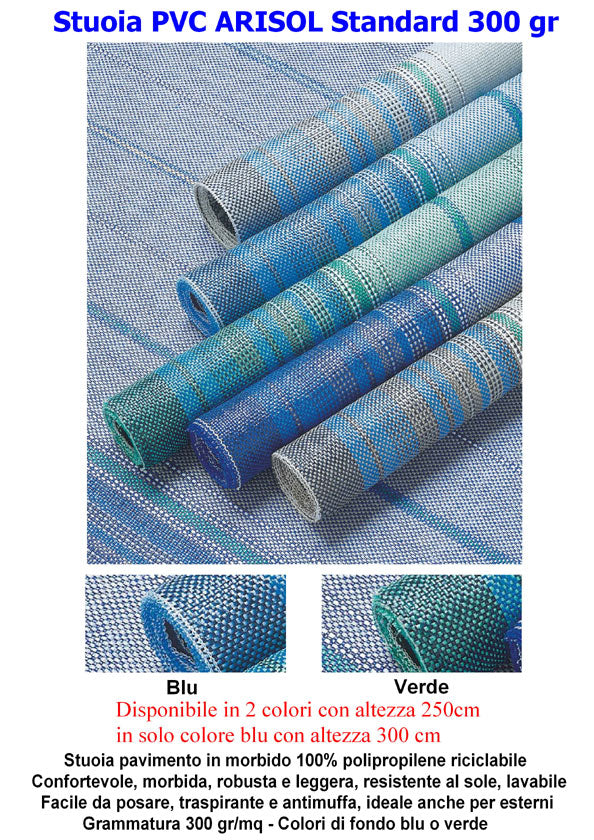 STUOIA PVC 3×3 mt GRIGIA 300gr ARISOL - Articoli per neonati ideali per dormire bene e viaggiare in tranquillità