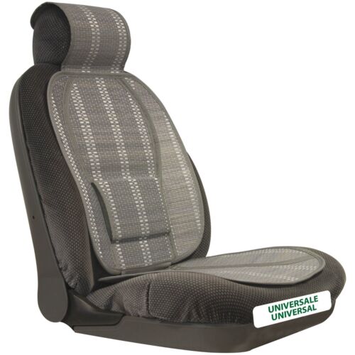 Set 2 Coprisedili Auto Universali Grigio Schienali Traspiranti con Supporto Lombare - Articoli per neonati ideali per dormire bene e viaggiare in tranquillità