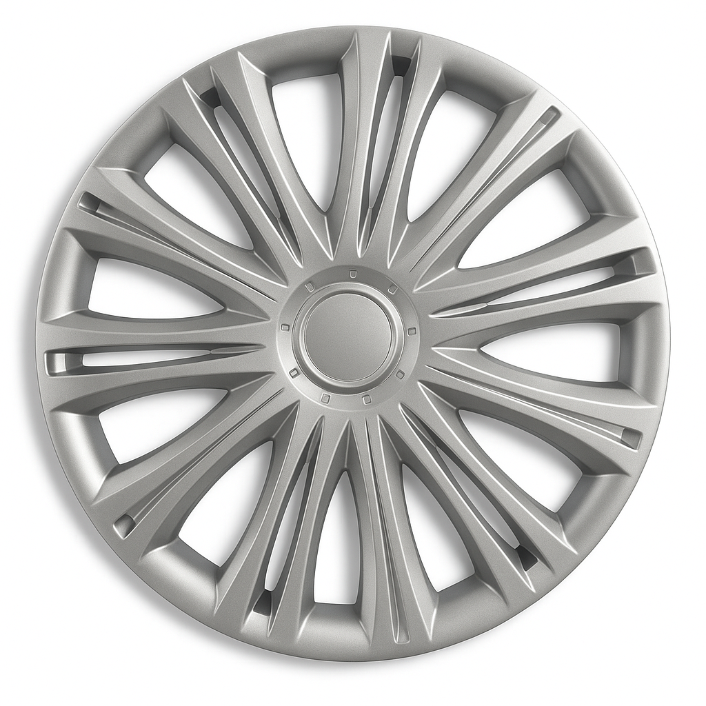 Copricerchi Universali 13” Pollici Coppe Copri Ruota In ABS Grigie - Articoli per neonati ideali per dormire bene e viaggiare in tranquillità