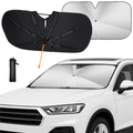 Parasole auto ombrello 140×80 cm pieghevole anti UV universale con custodia - Articoli per neonati ideali per dormire bene e viaggiare in tranquillità