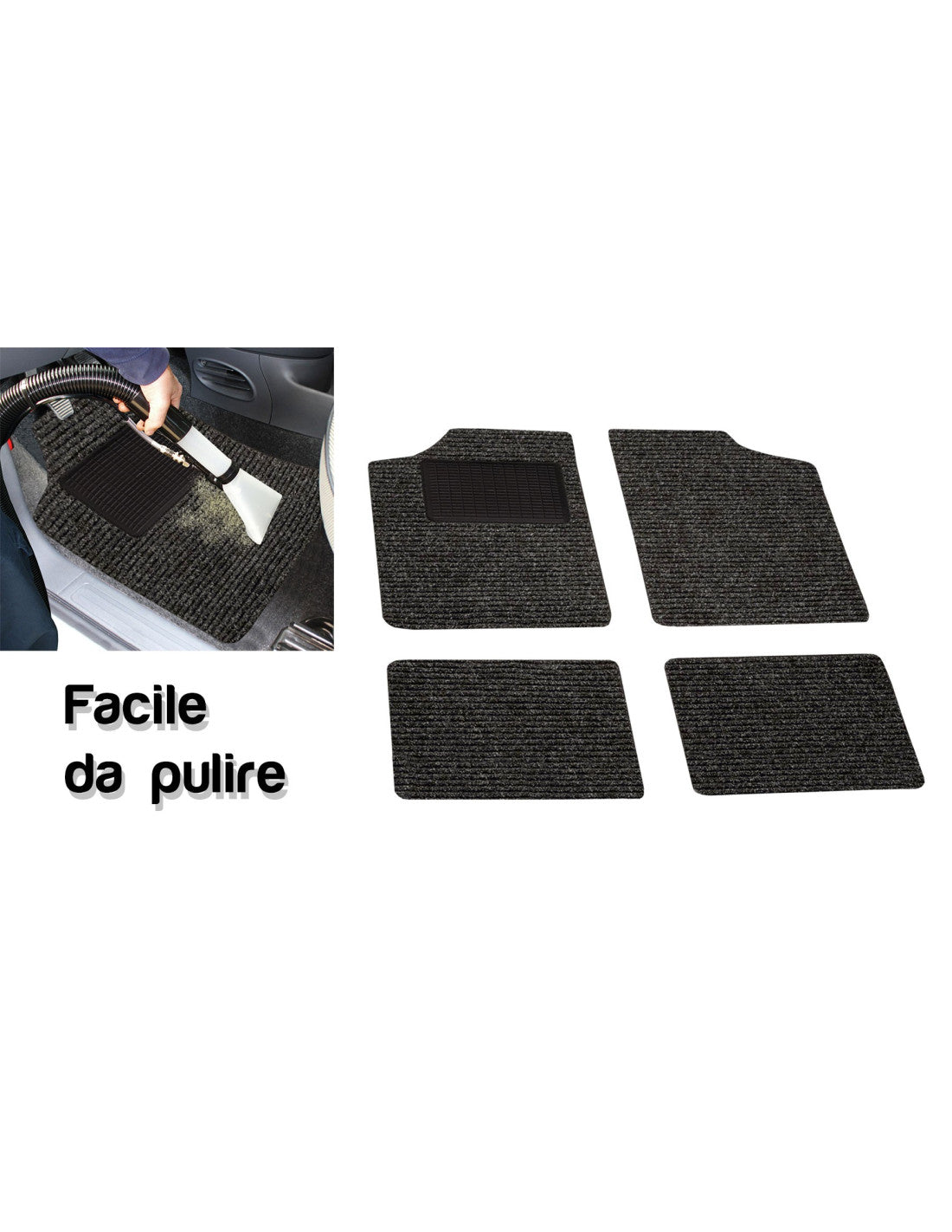 4 TAPPETINI AUTO UNIVERSALI MOQUETTE specifico per ALFA ROMEO " ANT POST - Articoli per neonati ideali per dormire bene e viaggiare in tranquillità