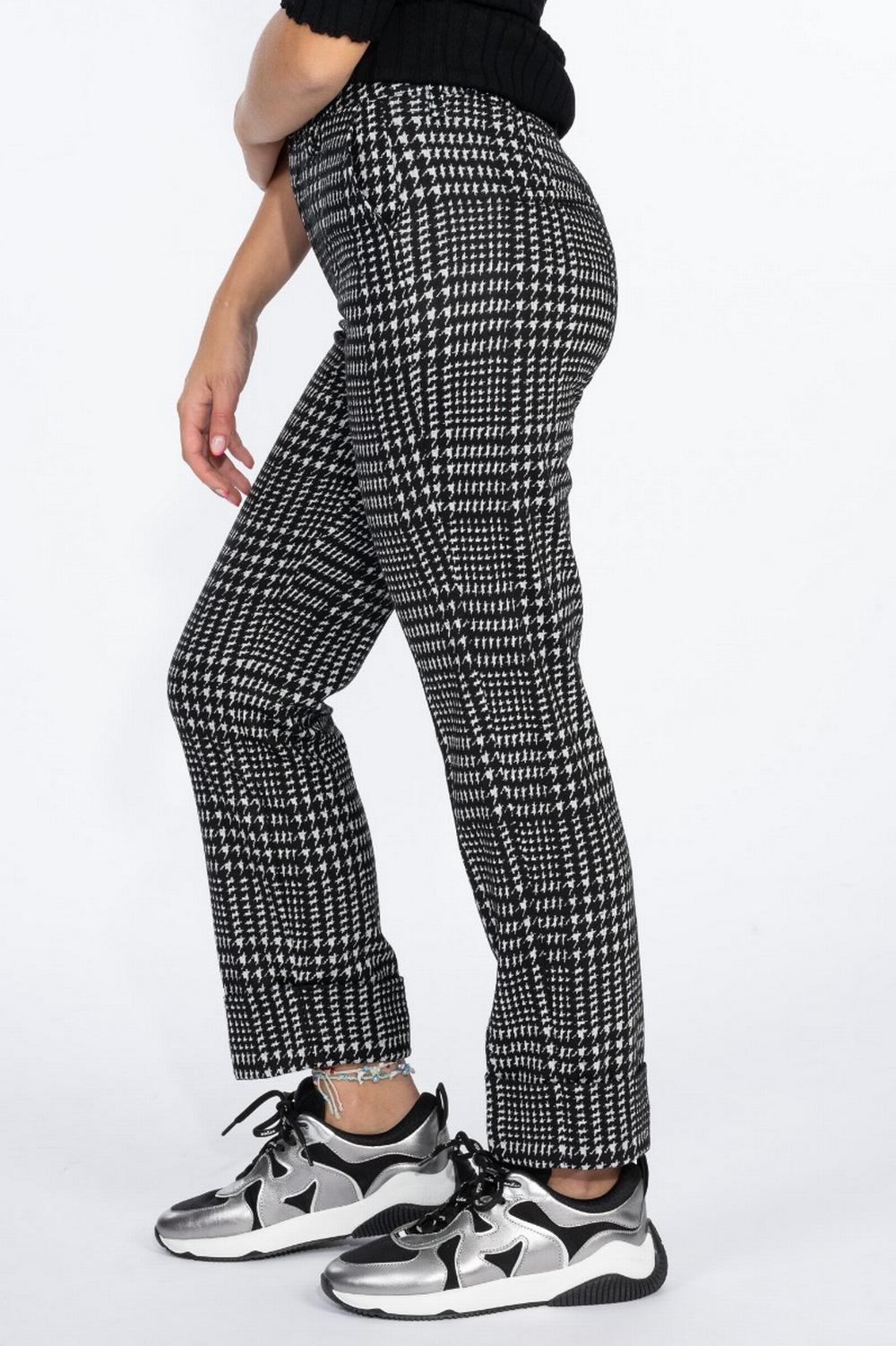 PANTALONE CUOCO PLUTONE PIED DE POULE BIANCO-NERO GIBLOR’S - Articoli per neonati ideali per dormire bene e viaggiare in tranquillità