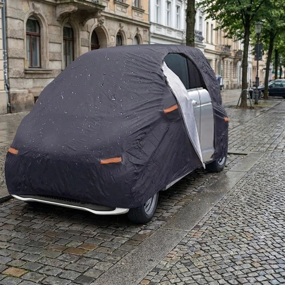 Telo Copriauto Universale Felpato Catarifrangente 533x196x120cm Nero Con Zip - Articoli per neonati ideali per dormire bene e viaggiare in tranquillità